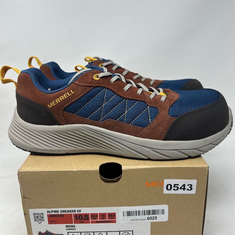 Merrell Men's Alpine Sneaker CF Blue Size 10.5 Workwear Shoe